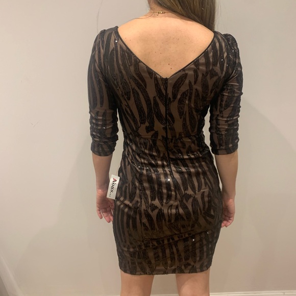 Nikibiki Black/Tan Glitter Dress - Picture 2 of 5